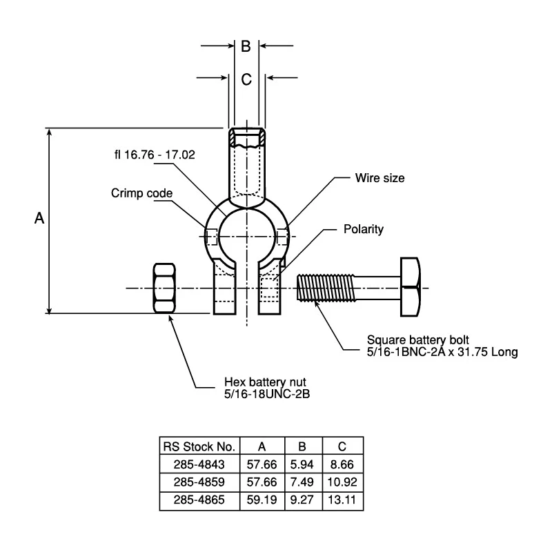 TE Connectivity ROTA-CRIMP Manual Crimp Tool for SOLISTRAND Terminals and Solistrand Splices 381mm 601075
