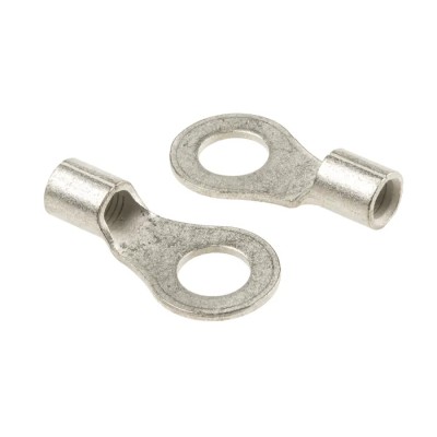 RS PRO Solistrand Uninsulated Crimp Ring Terminal M8 Stud Size 8 AWG Copper Tin Plated 33462