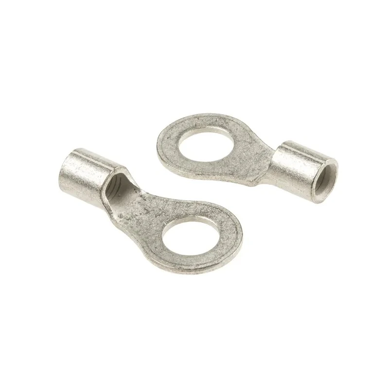 RS PRO Solistrand Uninsulated Crimp Ring Terminal M8 Stud Size 8 AWG Copper Tin Plated 33462