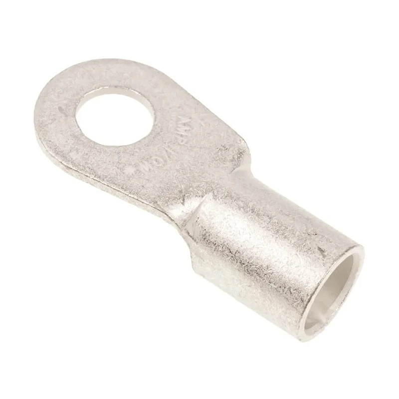 TE Connectivity Solistrand Uninsulated Crimp Ring Terminal M10 Stud Size 1 AWG Wire Size 160000
