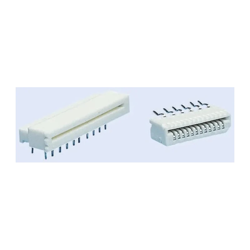 Molex 5597 1.25 mm Pitch 20 Way Right Angle Female FPC Connector Through Hole Solder 39-53-2204