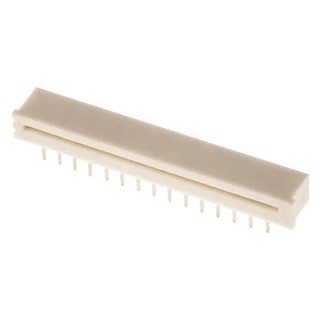 Molex 1.25 mm Pitch 30 Way Right Angle Female FPC Connector Through Hole Solder 39-53-2304