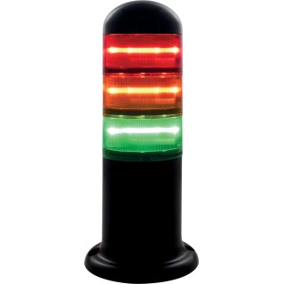 RS PRO Amber, Red, Green Signal Tower, 6 Lights, Stackable, LED Bulbs, 24V AC/DC 190-2807