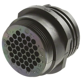 TE Connectivity Circular Connector Cable Socket Male 37 Contacts Standard Size Threaded Mating 250V CPC Series 206151-2