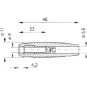 Hirschmann Test & Measurement Black Female Banana Socket, 4 mm Connector, Solder Termination, 60V dc, 16A, Nickel 931804100