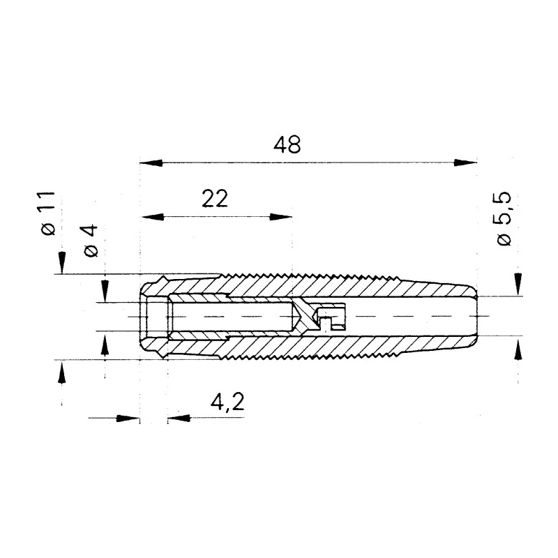 Hirschmann Test & Measurement Black Female Banana Socket, 4 mm Connector, Solder Termination, 60V dc, 16A, Nickel 931804100