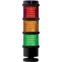 RS PRO Amber, Green, Red Signal Tower 3 Lights 240V ac Ring Mount IP66 Multifunction 190-2870