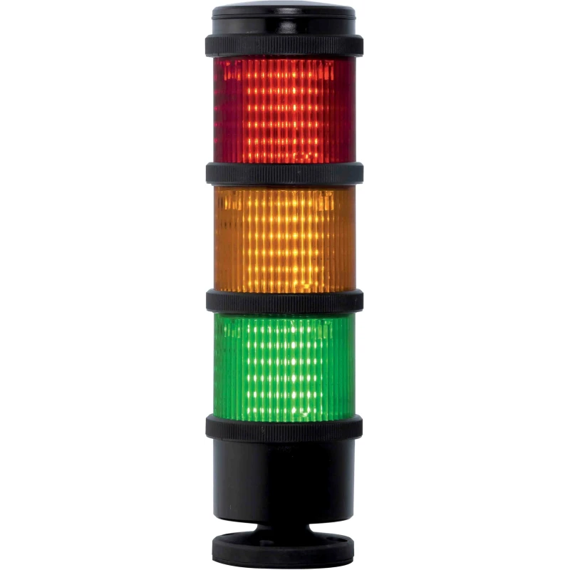 RS PRO Amber, Green, Red Signal Tower 3 Lights 240V ac Ring Mount IP66 Multifunction 190-2870