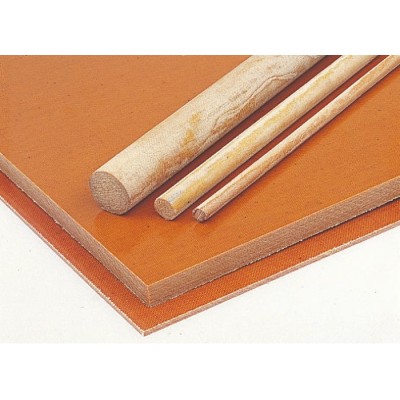 Tufnol Brown Synthetic Resin Bonded Fabric Plastic Sheet 590 mm x 285 mm x 10 mm Phenolic Resin Weave Cotton 374-424