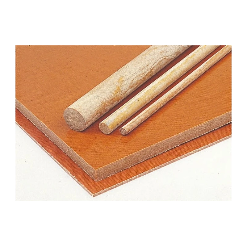 Tufnol Brown Synthetic Resin Bonded Fabric Plastic Sheet, 590 mm x 285 mm x 0.4 mm, Phenolic Resin Weave Cotton 374-395