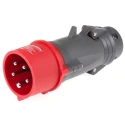Legrand Industrial Power Connector 3P+N+PE Cable Mount 16A 415V IP44 Red Straight HYPRA IP44