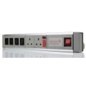RS PRO 2 m 2 Socket IEC C14 Extension Lead, 230V AC, 10A, Switchable, Surge Protection 374-171