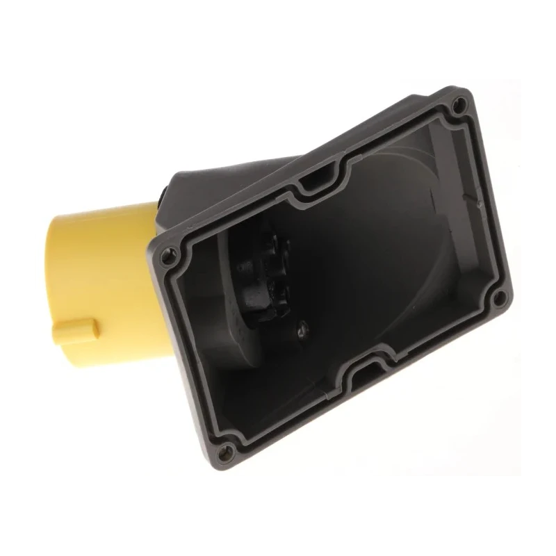 Legrand Panel Mount Industrial Power Socket 16A 110V IP44 Yellow 2P+PE IP44