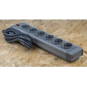 RS PRO 2 m 6 Socket Type F German Schuko Trailing Socket 230V AC 16A CEE 7/7 Plug 374-193
