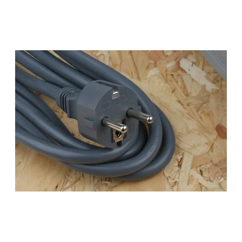 RS PRO 2 m 6 Socket Type F German Schuko Trailing Socket 230V AC 16A CEE 7/7 Plug 374-193