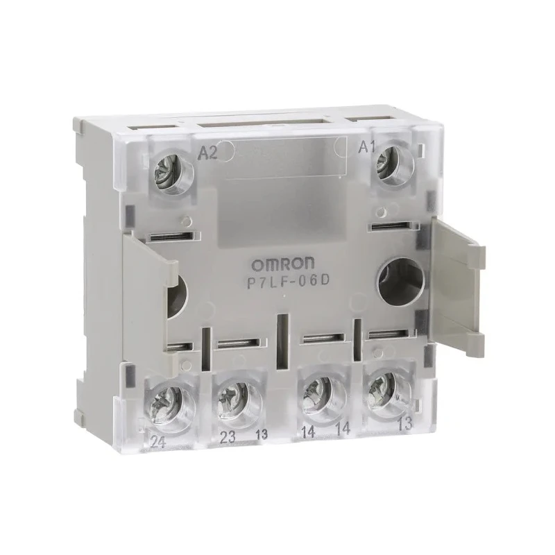 Omron 6 Way 250V DIN Rail Relay Socket for Use with G7L Series P7LF-06D