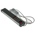 RS PRO 2 m 4 Socket Type G Trailing Socket Extension Lead with RCD Protected, Surge Protection 230V ac 374-216