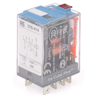 Releco Power Relay DPDT, 115V AC Coil, 10A Switching Current, Silver Alloy Contacts C7-A20X / AC 115 V