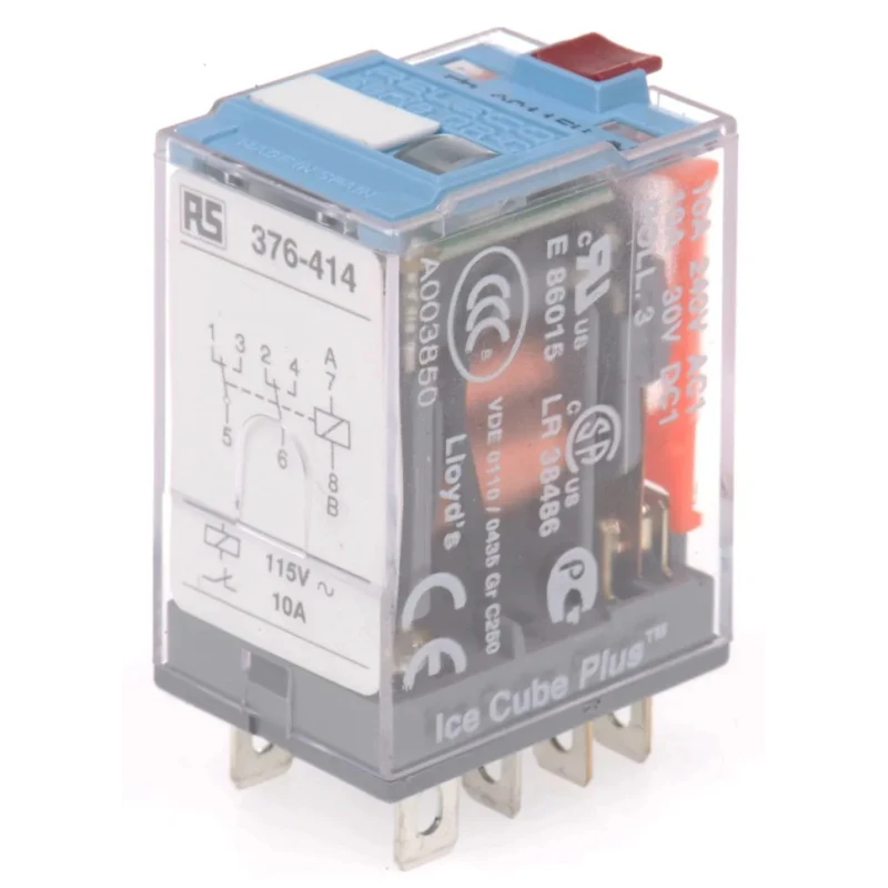 Releco Power Relay DPDT, 115V AC Coil, 10A Switching Current, Silver Alloy Contacts C7-A20X / AC 115 V
