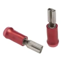 RS PRO PIDG FASTON .250 Red Insulated Female Spade Connector Crimp 2.79 x 0.51 mm Tab Size 22 AWG to 15 AWG 165565-2