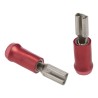 RS PRO PIDG FASTON .250 Red Insulated Female Spade Connector Crimp 2.79 x 0.51 mm Tab Size 22 AWG to 15 AWG 165565-2