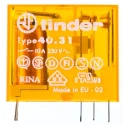 Finder PCB Power Relay, 110V AC Coil Voltage, 10A Switching Current, SPDT Configuration Model 40.31.8.110.0000