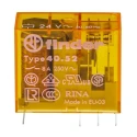 Finder PCB Power Relay 24V AC Coil, 8A Switching Current, DPDT Contact Configuration 40.52.8.024.0000