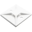HellermannTyton White Cable Tie Mount 8.9 mm Cable Tie Width Acceptance 37.7 mm x 37.7 mm Polyamide 151-28529 MB5A-PA66-WH