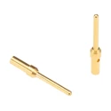 HARTING Male Crimp Circular Connector Contact 1.04 mm Contact Size, 20/24 AWG Wire Size, Gold over Nickel Plating 09670008576
