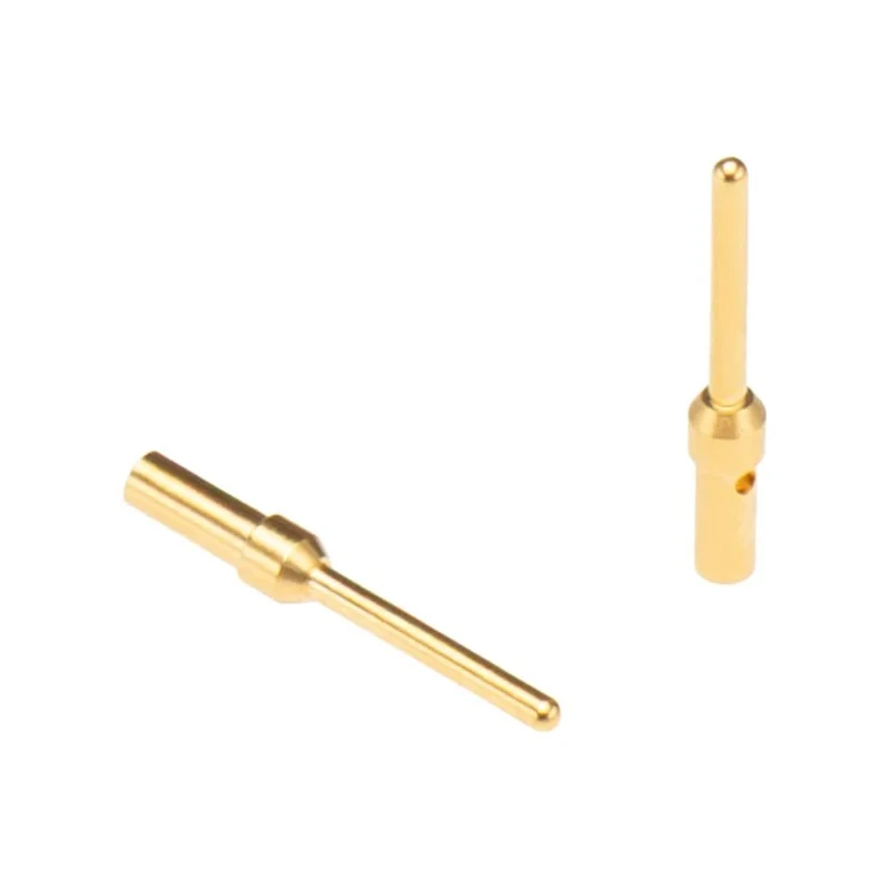 HARTING Male Crimp Circular Connector Contact 1.04 mm Contact Size, 20/24 AWG Wire Size, Gold over Nickel Plating 09670008576