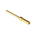 HARTING Male Crimp Circular Connector Contact 1.04 mm Contact Size, 20/24 AWG Wire Size, Gold over Nickel Plating 09670008576