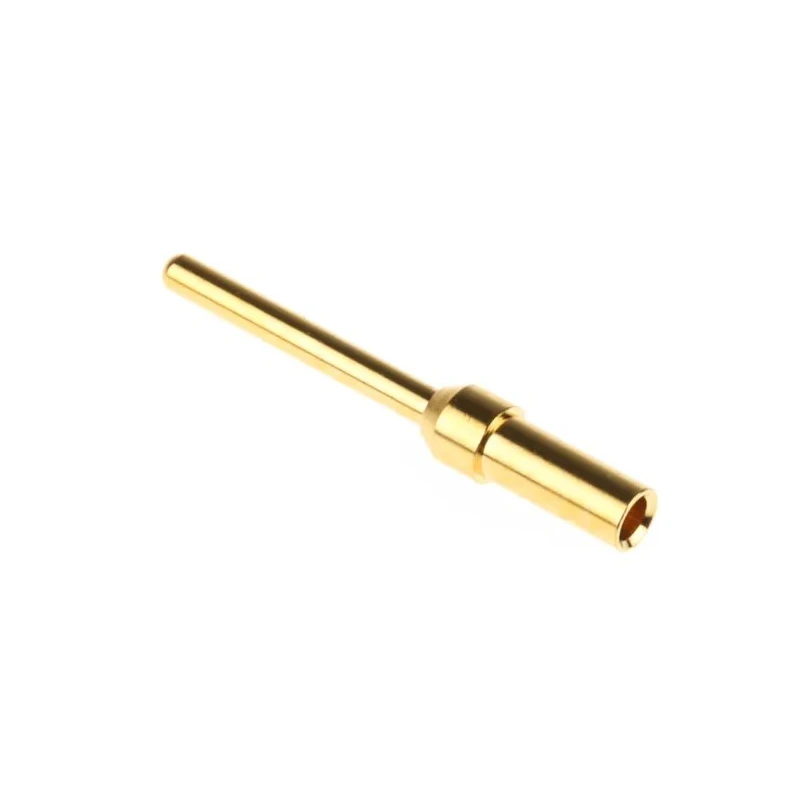 HARTING Male Crimp Circular Connector Contact 1.04 mm Contact Size, 20/24 AWG Wire Size, Gold over Nickel Plating 09670008576