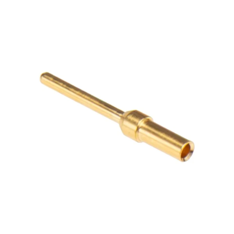 HARTING Male Crimp Circular Connector Contact 1.04 mm Contact Size, 20/24 AWG Wire Size, Gold over Nickel Plating 09670008576