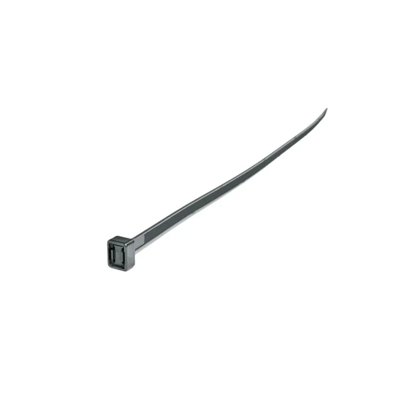 HellermannTyton Non-Releasable Cable Tie, 375 mm Length x 7.6 mm Width, Black Polyamide 66, 700N 132-37530 CT375-PA66HS-BK