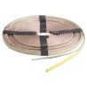 RS PRO Constant Wattage Trace Heating Tape, 500V AC, 12 W per Metre, Silicone Rubber Sheath, 6m Length 379-738