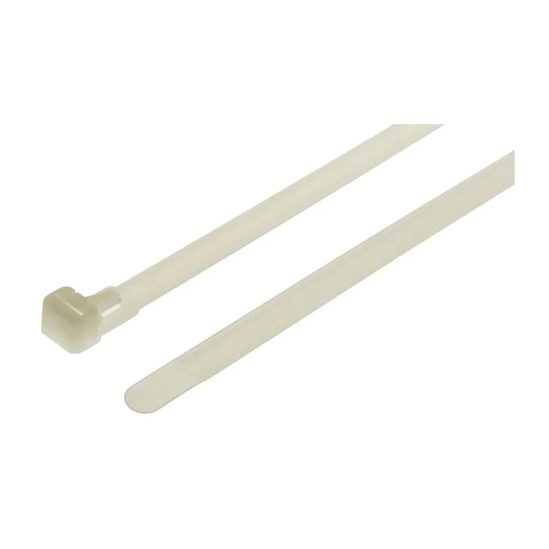 HellermannTyton Releasable Cable Tie 250 mm Length x 7.6 mm Width Natural Polyamide 66 131-22519 REL250-PA66-NA