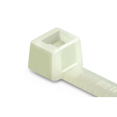 HellermannTyton Non-Releasable Cable Tie, 390 mm Length, 4.7 mm Width, Polyamide 66 Material, 355N 111-05419 T80L-PA66-NA