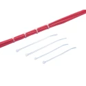 HellermannTyton Non-Releasable Cable Tie, 390 mm Length, 4.7 mm Width, Polyamide 66 Material, 355N 111-05419 T80L-PA66-NA