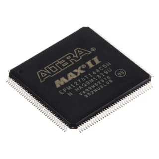 Altera Complex Programmable Logic Device MAX II 980 Cells, 116 I/O, 10 ns, 304 MHz, Surface Mount TQFP Package EPM1270T144C5N