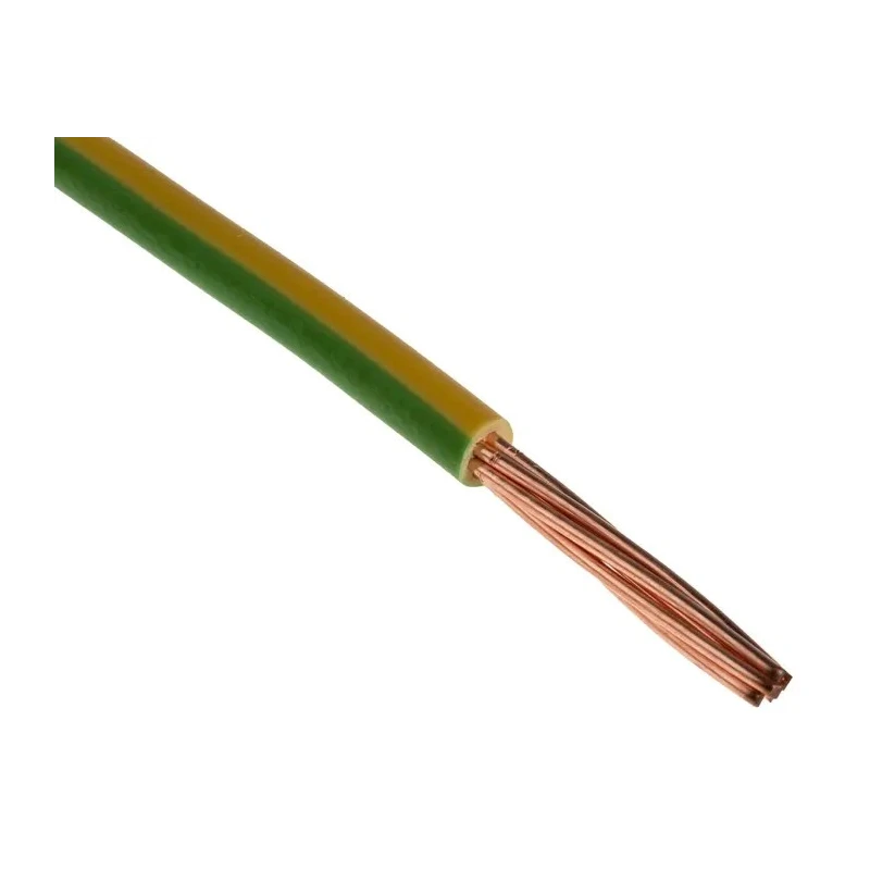 Prysmian 6491X Series Green Yellow Hook Up Wire 7/1.04 mm Core Strands 100 m Polyvinyl Chloride 20147720