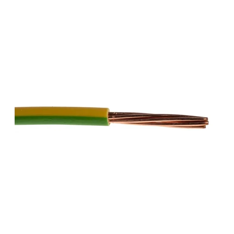 Prysmian 6491X Series Green Yellow Hook Up Wire 7/1.04 mm Core Strands 100 m Polyvinyl Chloride 20147720