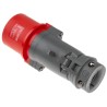 Legrand Industrial Power Connector HYPRA IP44 Red Cable Mount 3P+PE Straight 32A 415V IP44