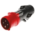 Legrand Industrial Power Connector HYPRA IP44 Red Cable Mount 3P+PE Straight 32A 415V IP44 