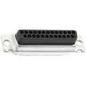 ITT Cannon D-Sub Connector Male 25 Way Straight Cable, Steel Housing, Gold over Nickel Contacts 110976-0032
