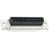 ITT Cannon D-Sub Connector Male 25 Way Straight Cable, Steel Housing, Gold over Nickel Contacts 110976-0032