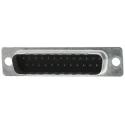 ITT Cannon D-Sub Connector Male 25 Way Straight Cable, Steel Housing, Gold over Nickel Contacts 110976-0032