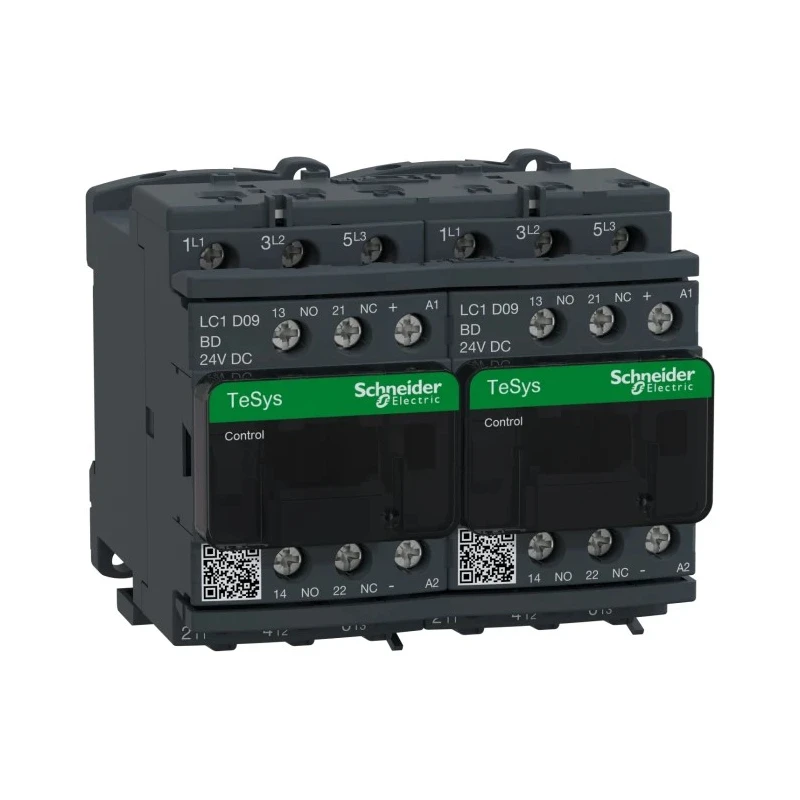 Schneider Electric TeSys D 24V dc Coil 3-Pole Motor Control Reversing Contactor 9A 5.5 kW LC2D09BDV