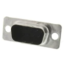 ITT Cannon DIKD 1.5-PV BU 9 Way Straight Cable D-Sub Connector with Clinch Nut and Float Male 110972-0023