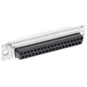 ITT Cannon DIKD 1.5-PV BU 37 Way Straight Cable D-Sub Connector with Clinch Nut and float Male 110978-0037