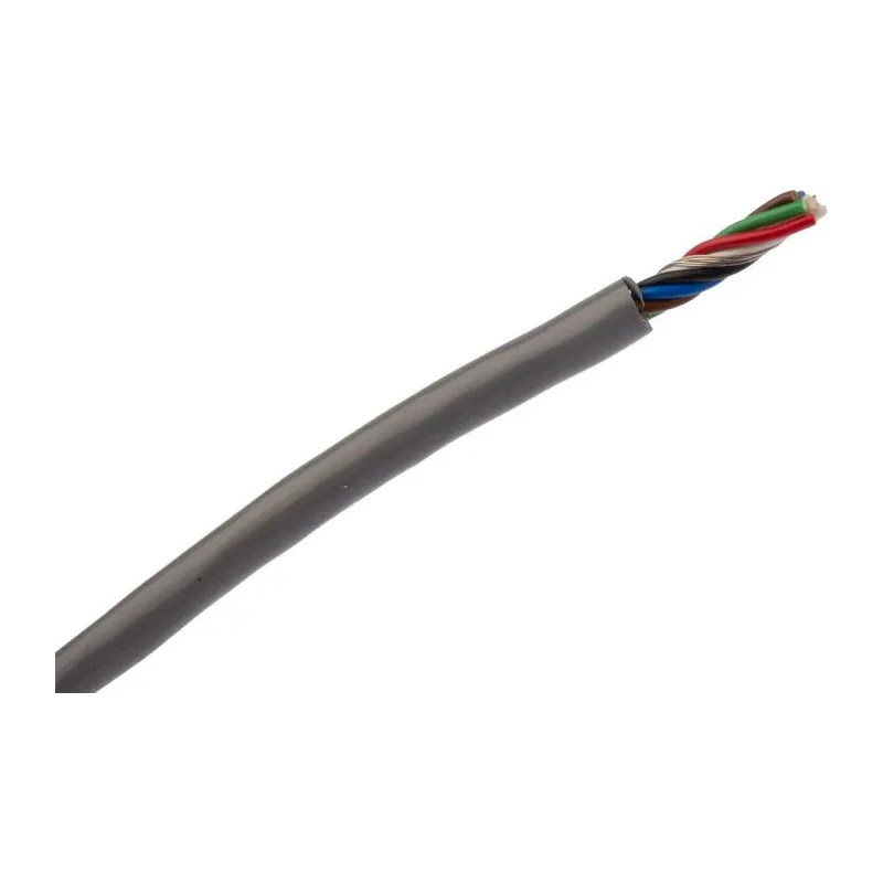 Belden 6-Core Multi-Core Industrial Cable 305 m Length 5.08 mm Diameter Silver Polyvinyl Chloride Jacket 300V 9536.00U305